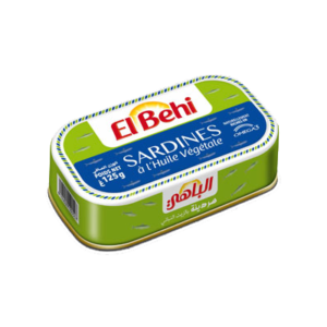 Sardines EL BEHI à l'huile végétale - 125 gr